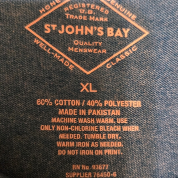 🌺St. John's Bay Teal Short Sleeve Tee - Picture 4 of 7